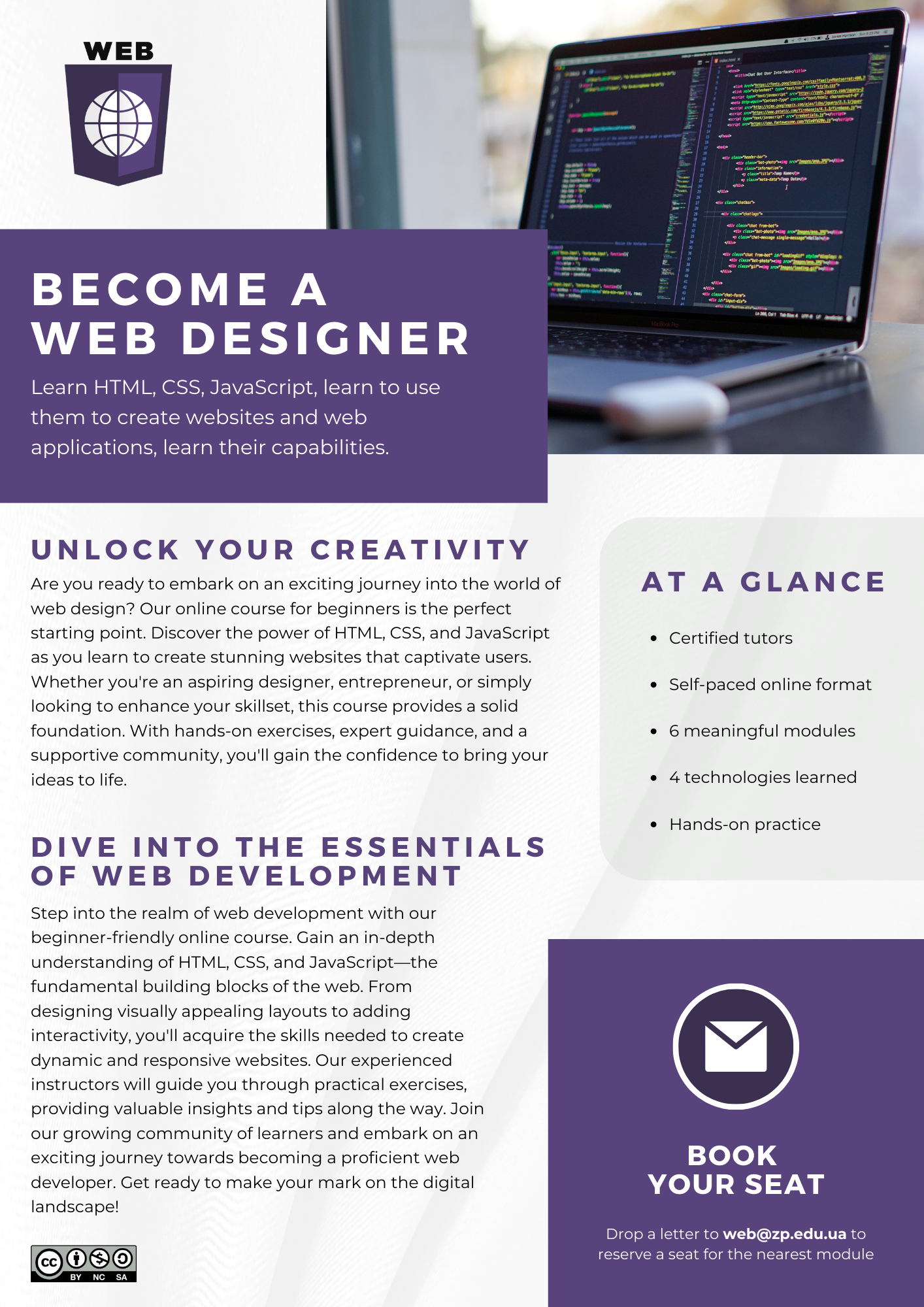 Web Design Flyer Web Design Course - Promo Flyer