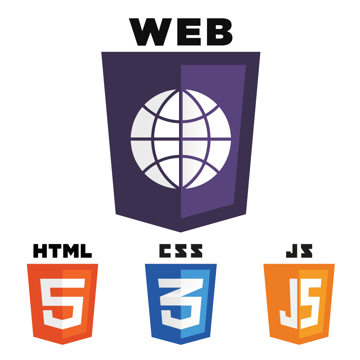 Web-with-parts Course logo and its parts